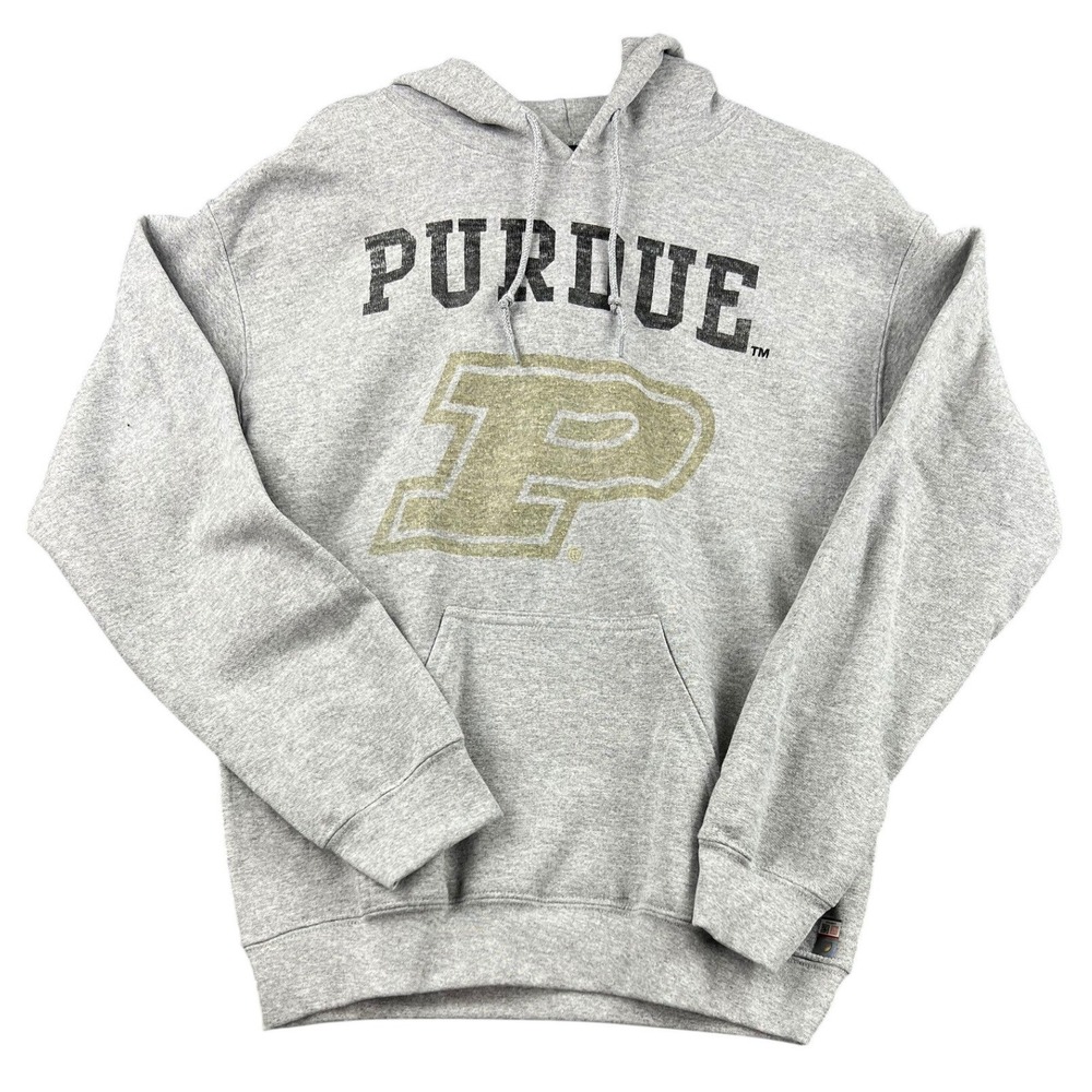 Venley Purdue Hoodie Men Small Gray NWOT Boilermakers NCAA Fleece Sweatshirt